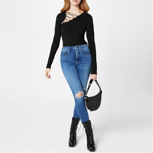 GOOD AMERICAN - Good Waist Crop Skinny Jeans