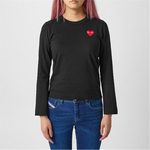COMME DES GARCONS PLAY - Small Heart Long Sleeve T Shirt