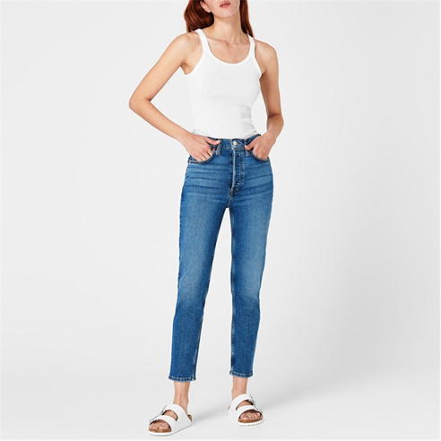 REDONE - 90s High Rise Ankle Crop