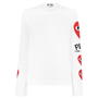 White/Red - COMME DES GARCONS PLAY - Long Sleeve T Shirt