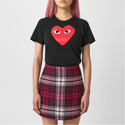 COMME DES GARCONS PLAY - Heart Logo T Shirt