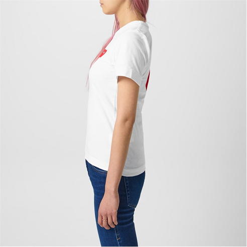 COMME DES GARCONS PLAY - Double Heart T Shirt
