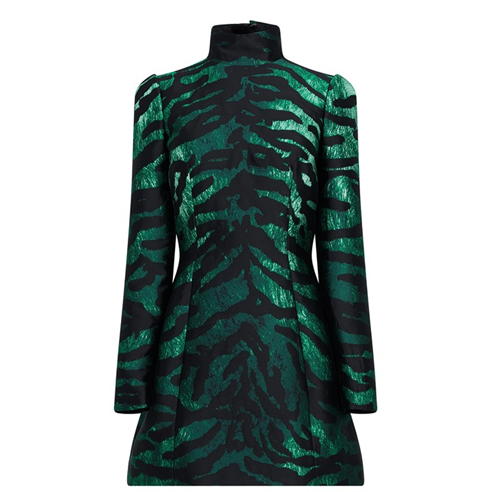 DOLCE AND GABBANA - Lame Tiger Jacquard Dress