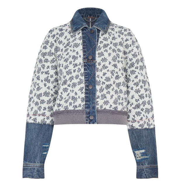FREE PEOPLE - Ditsy Denim Jacket