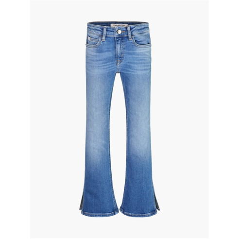 Calvin Klein Jeans - FLARE MR SPLIT VISUAL MID BLUE