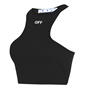 Black 1001 - OFF WHITE - Stamp Crop Vest