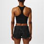 Black 1001 - OFF WHITE - Stamp Crop Vest