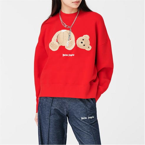 PALM ANGELS - Bear Crew Sweatshirt