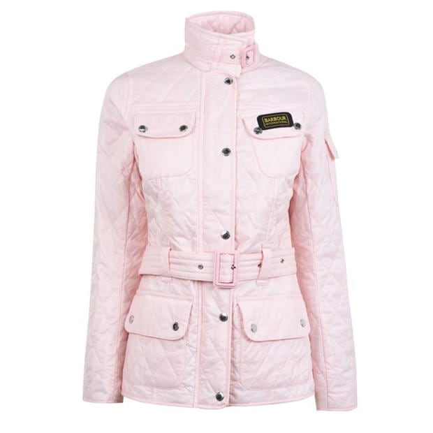 womens pink barbour coat