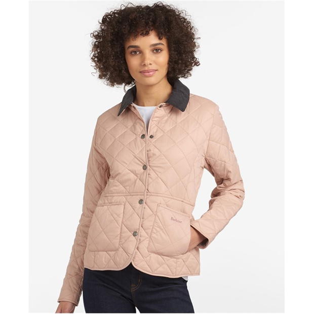 barbour jacket pink