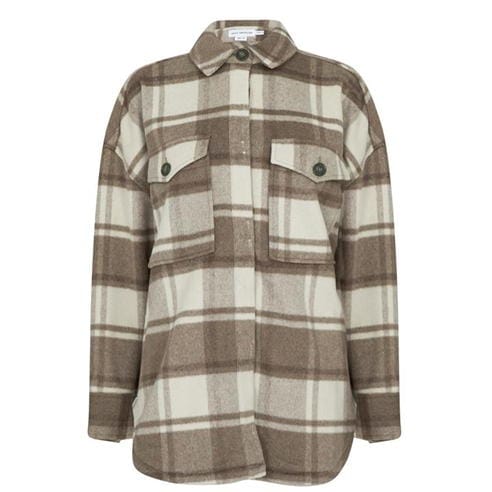 GOOD AMERICAN - Good Plaid Shacket Ld09