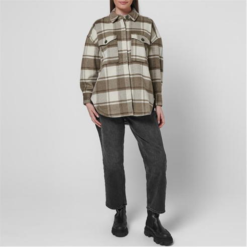 GOOD AMERICAN - Good Plaid Shacket Ld09