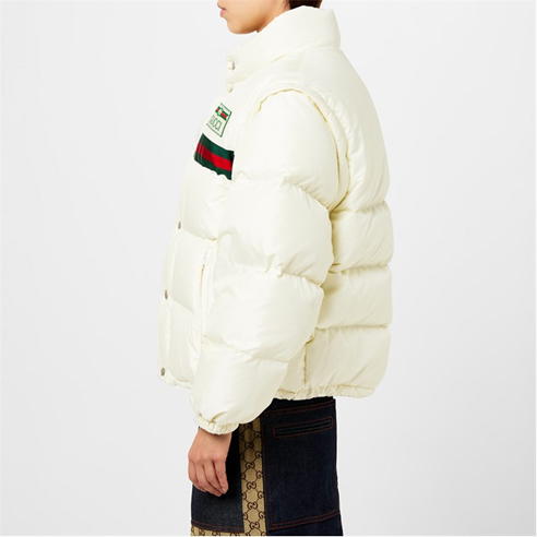 GUCCI - 1921 Padded Nylon Web Bomber Jacket