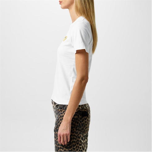 COMME DES GARCONS PLAY - Gold Small Heart T Shirt