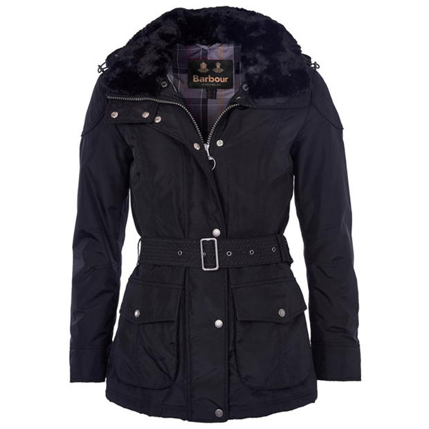 barbour womens outlaw jacket black