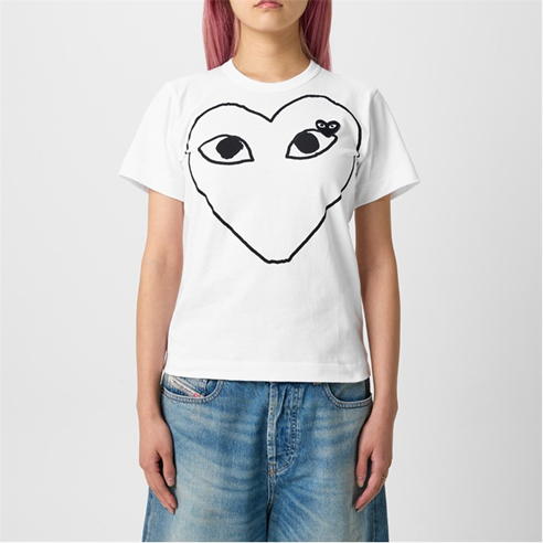 COMME DES GARCONS PLAY - Printed Heart T-Shirt