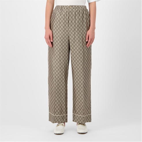 GUCCI - Gg Supreme Print Pyjama Style Trousers