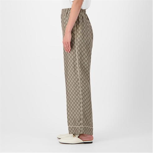 GUCCI - Gg Supreme Print Pyjama Style Trousers