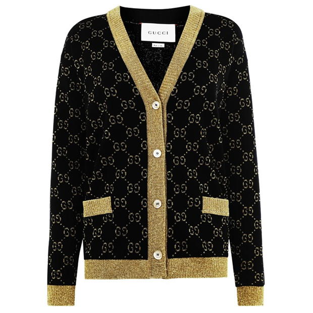 gucci navy cardigan