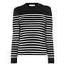 Black/Wht 1095 - SAINT LAURENT - Striped Knit Jumper