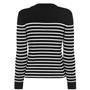 Black/Wht 1095 - SAINT LAURENT - Striped Knit Jumper