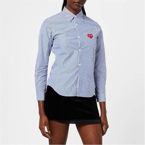 COMME DES GARCONS PLAY - Striped Oxford Shirt