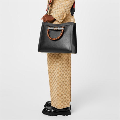 GUCCI - Gg Linen Cotton Jacquard Trouser