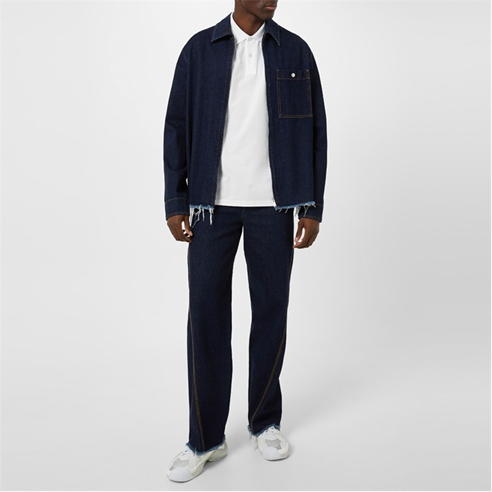 LANVIN - Zip Denim Shirt