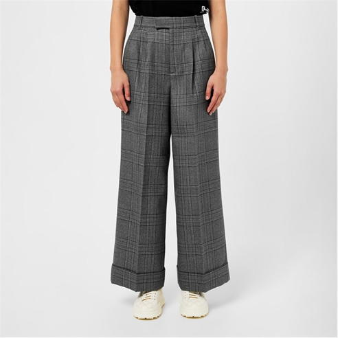 GUCCI - Prince Of Wales Wool Pant