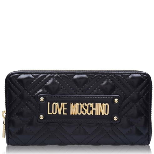 LOVE MOSCHINO - Quilted Logo Zipped Purse