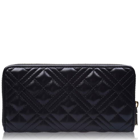 LOVE MOSCHINO - Quilted Logo Zipped Purse
