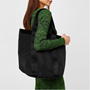 Black - GANNI - Large Tech Fabric Tote