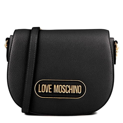 Love Moschino - Logo Plaque Saddle Bag