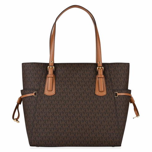 MICHAEL MICHAEL KORS - Grained Leather Voyager Tote Bag