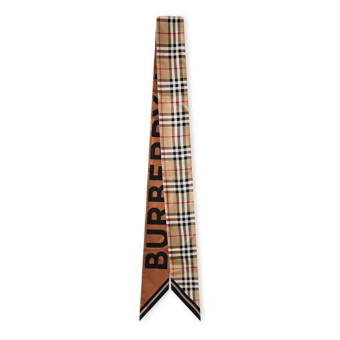 BURBERRY - Check Silk Scarf