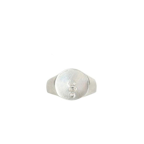 SERGE DENIMES - Serge Denimes Silver Min Hallmark Ring