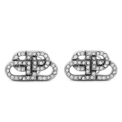 BALENCIAGA - Bb Xs Stud Crystal Earrings