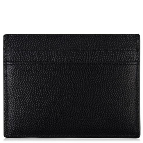 SAINT LAURENT - Grained Leather Card Holder