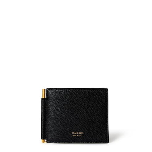 TOM FORD - Leather Money Clip Wallet