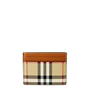 Arc Beige A7026 - BURBERRY - Sandon Check And Leather Card Case