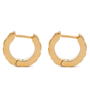 Gold 0027 - BALENCIAGA - Force Striped Hoop Earrings