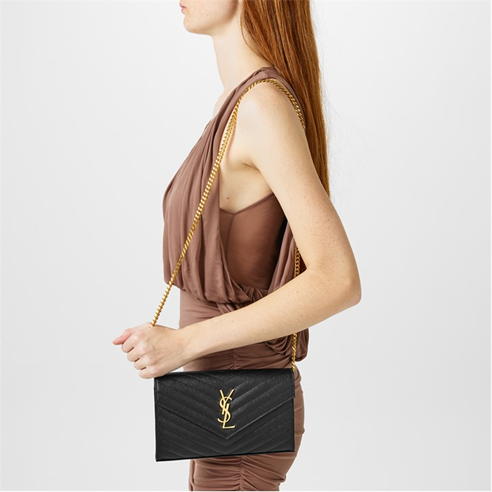 SAINT LAURENT - Mono Chain Clutch Bag