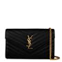 Black/Gold - SAINT LAURENT - Mono Chain Clutch Bag