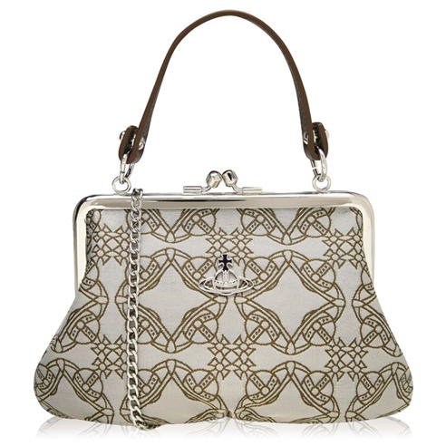 VIVIENNE WESTWOOD - Jacquard Frame Purse Bag