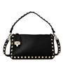 Nero 0NO - VALENTINO GARAVANI - Rock Stud Small Shoulder Bag