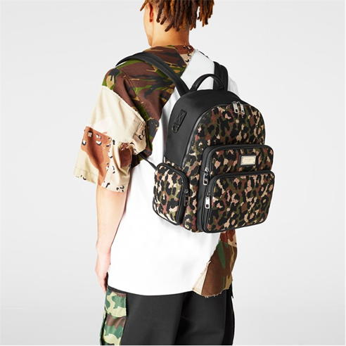 DOLCE AND GABBANA - Camo Plate Backpack