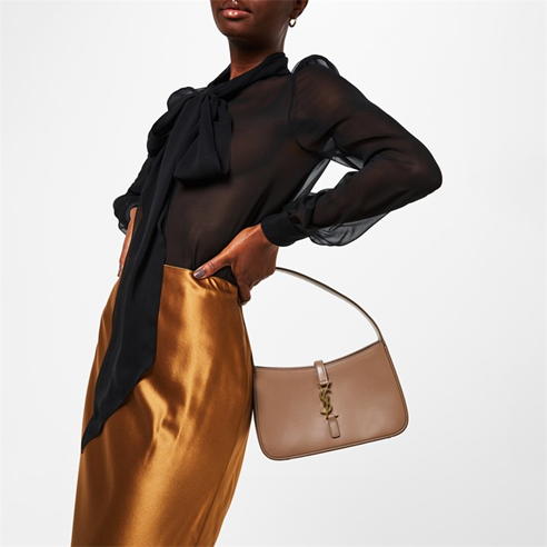 SAINT LAURENT - Hobo Calfskin Bag