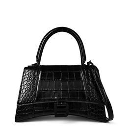 BALENCIAGA - Hourglass Small Crocodile Handbag