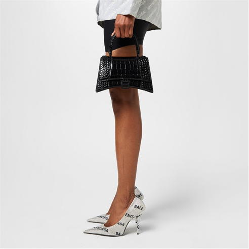 BALENCIAGA - Hourglass Small Crocodile Handbag