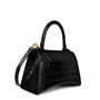 Black 1000 - BALENCIAGA - Hourglass Small Crocodile Handbag